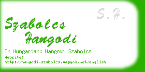 szabolcs hangodi business card